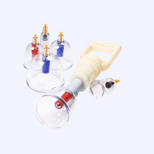 Plastic vacuum cupping jar